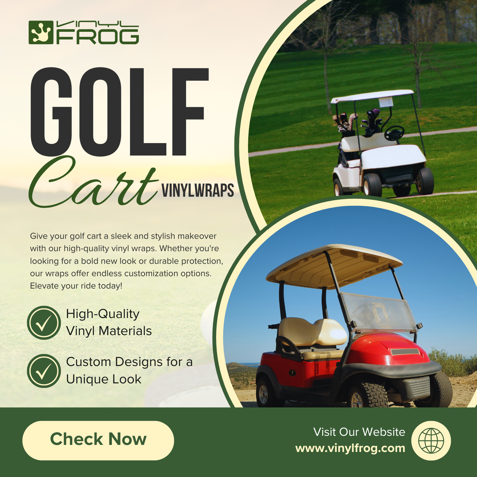 Golf Cart Vinyl Wraps