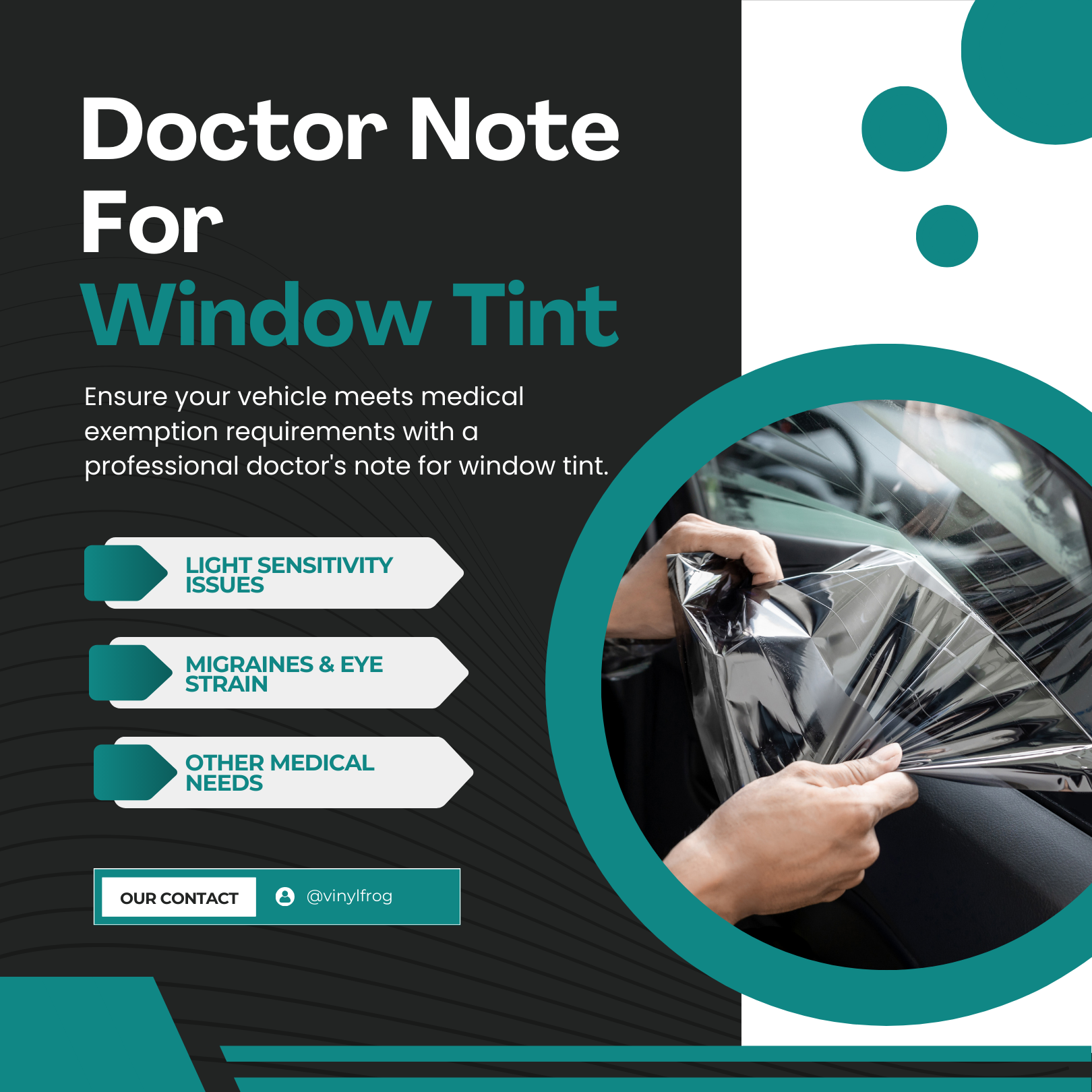 Doctor Note For Window Tint
