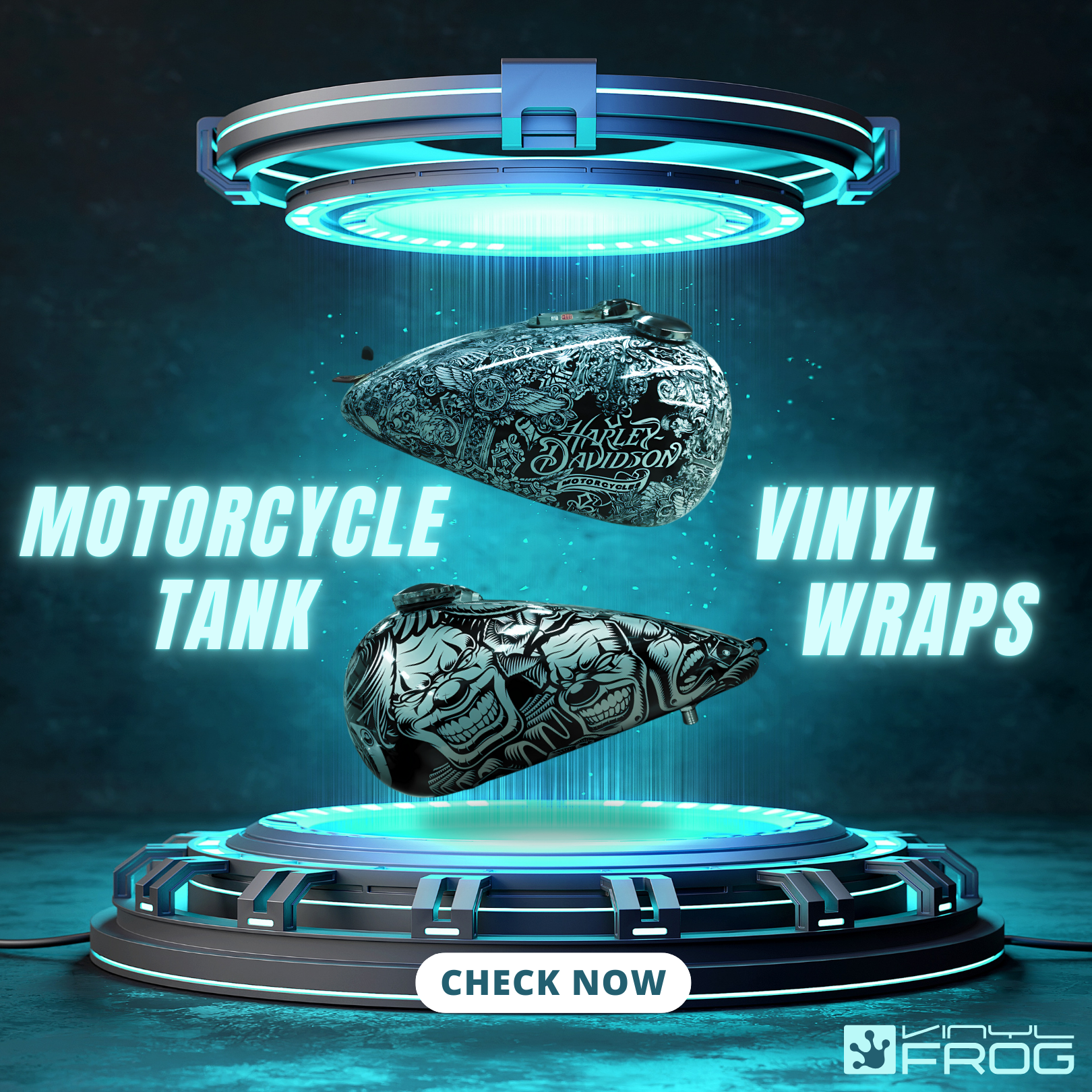 Motorcycle Tank Vinyl Wraps