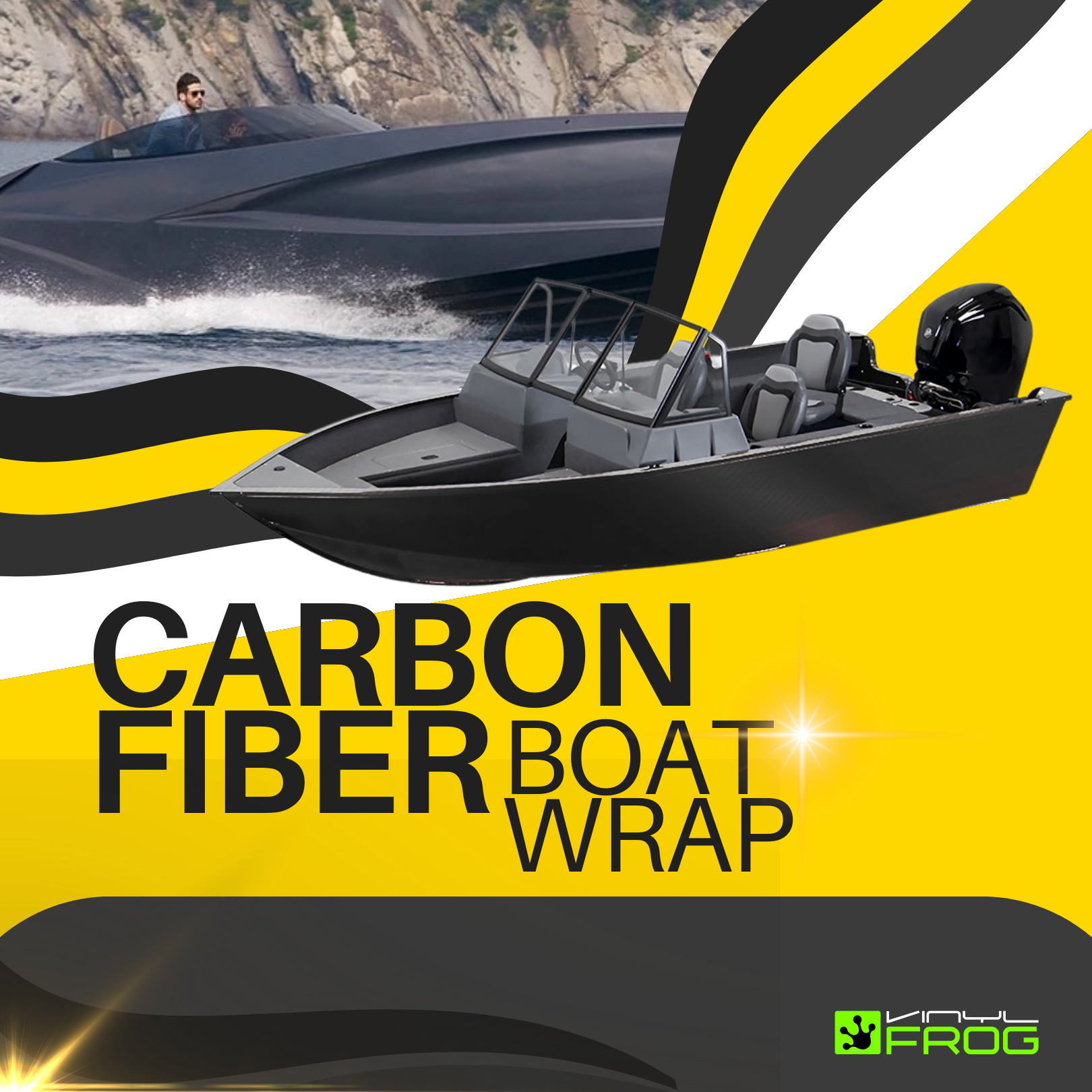 Carbon Fiber Boat Wrap