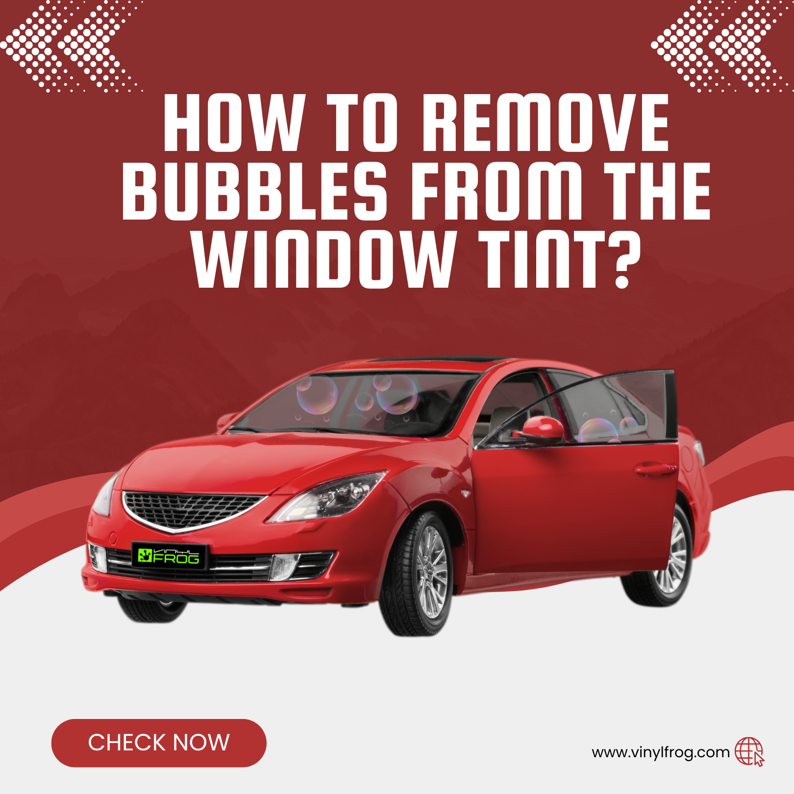 How To Remove Bubbles From The Window Tint?