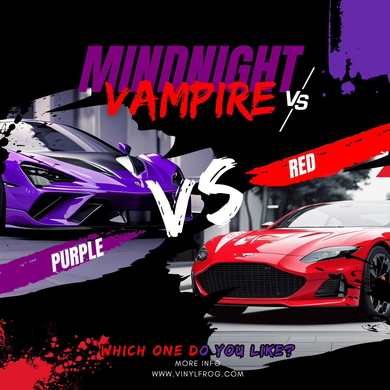 Midnight Purple vs Vampire Red