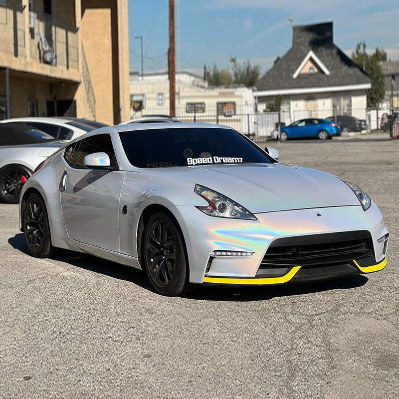 Rainbow Metallic Majestic White Vinyl Wrap