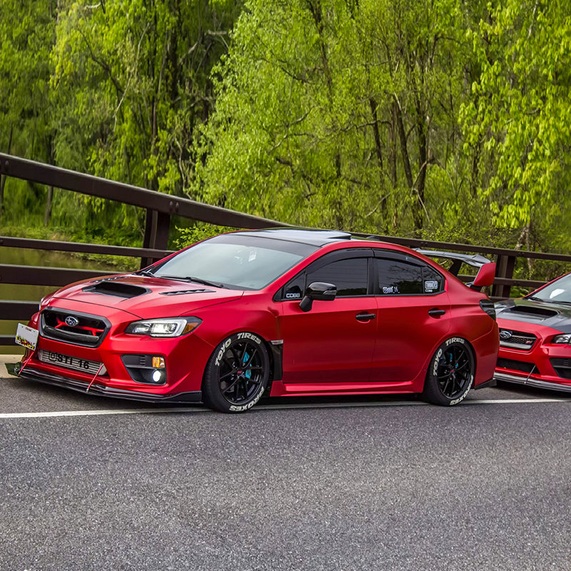 Satin Chrome Red Vinyl Wrap