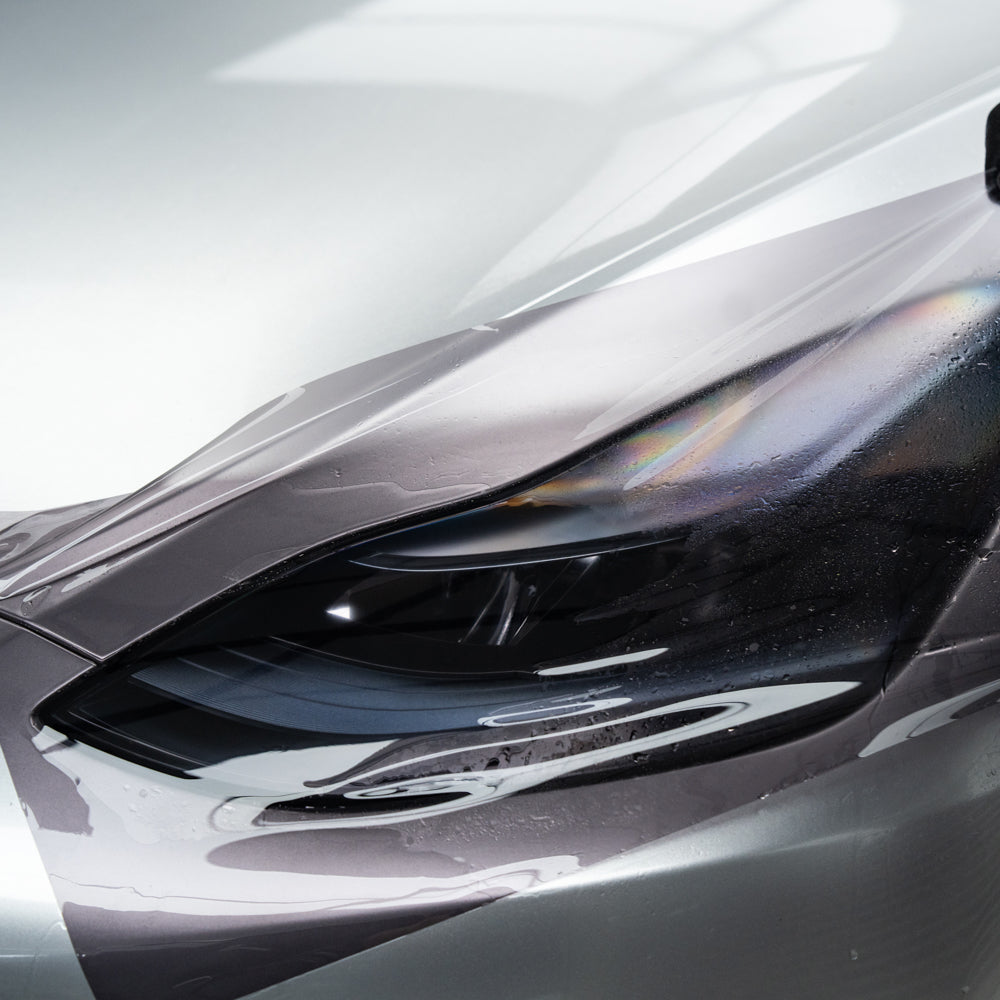 Self-healing Soft Gray Headlight Tint