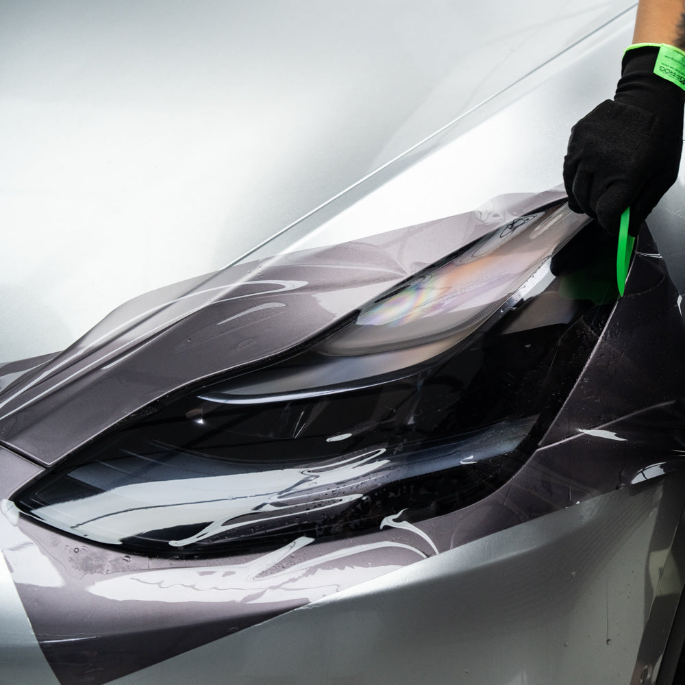 Self-healing Soft Gray Headlight Tint