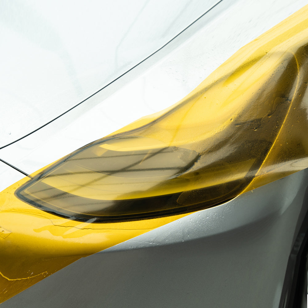 Orange Headlight Film with Air Channel Paper Liner