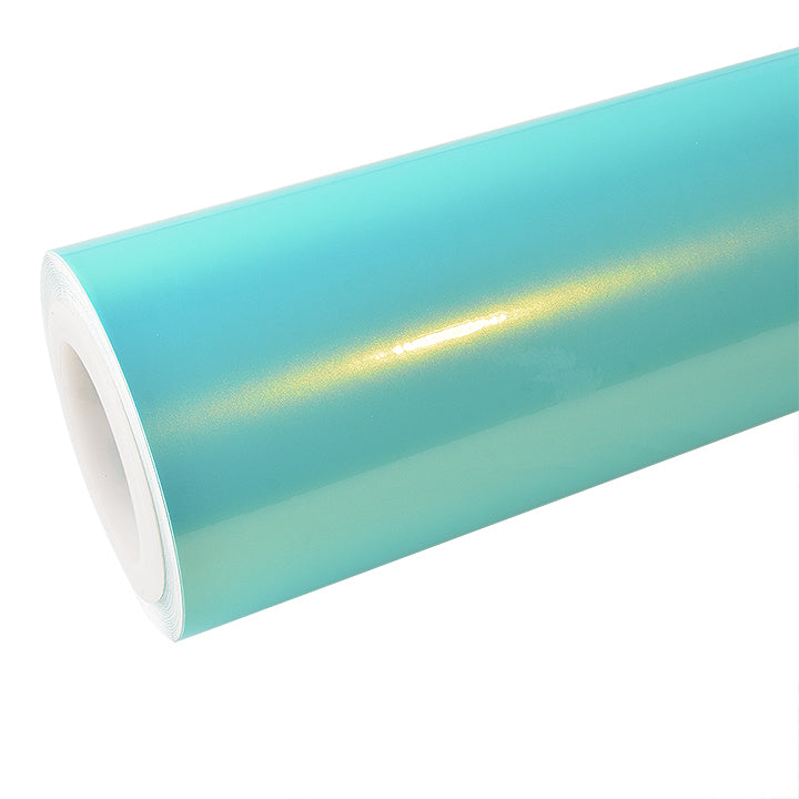 Candy Metallic Neon Ice Blue Vinyl Wrap.