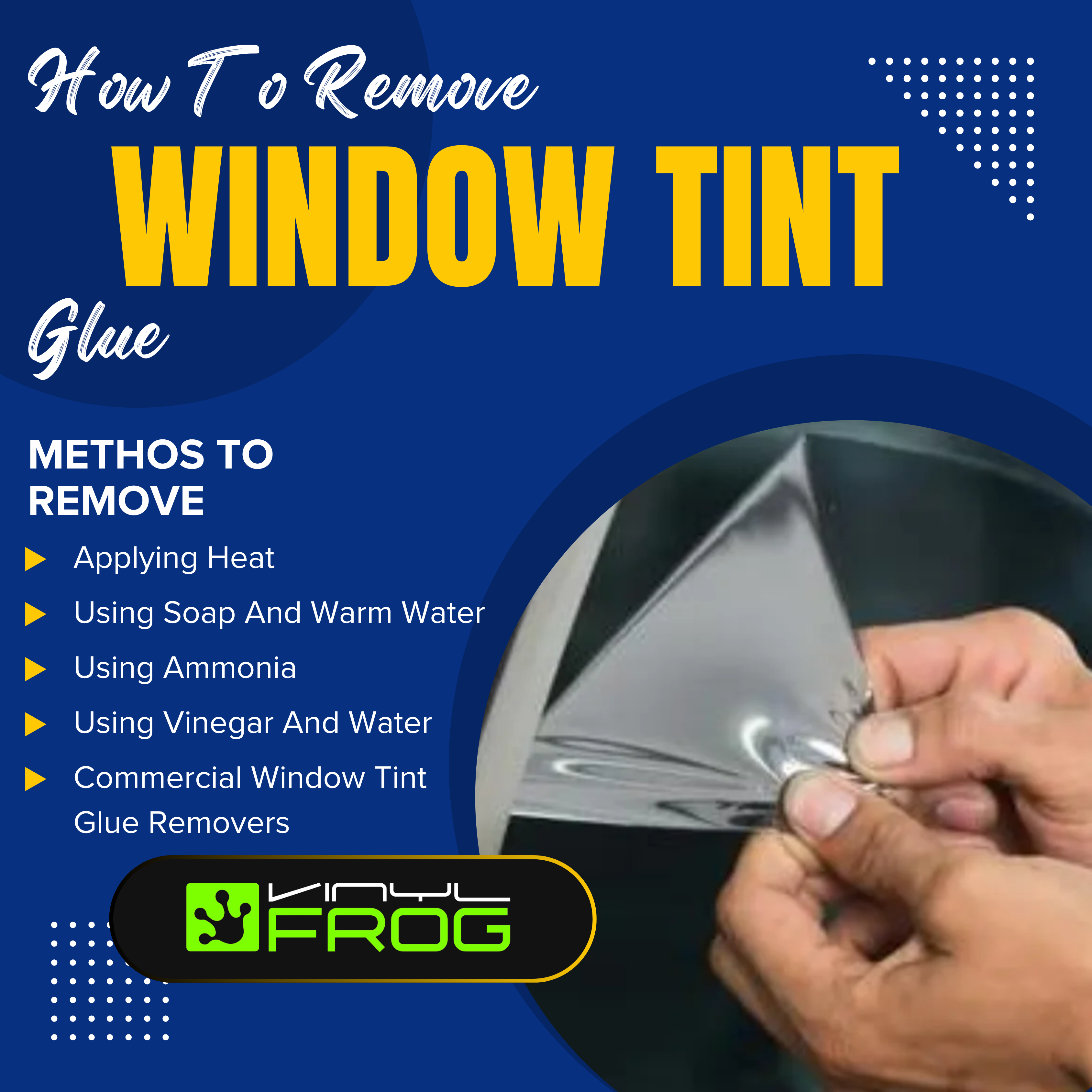 How To Remove The Window Tint Glue?