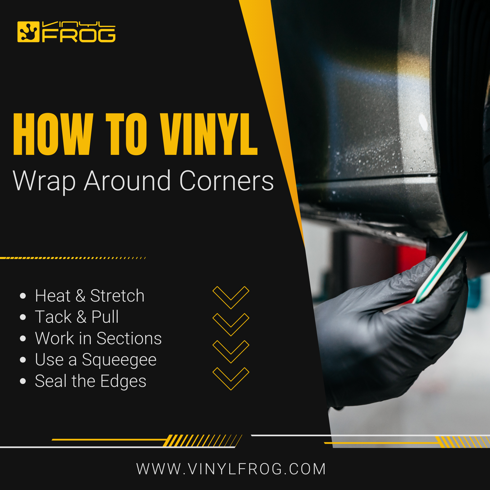 How To Vinyl Wrap Around Corners