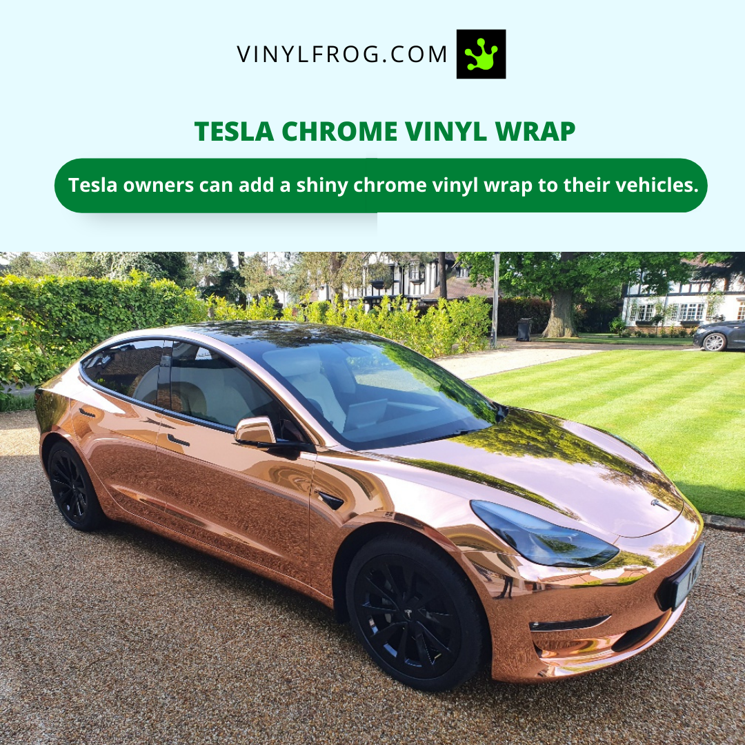 Tesla Chrome Vinyl Wrap