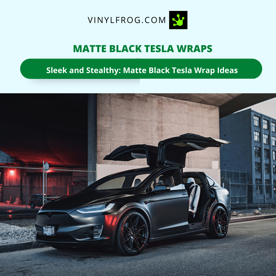 Matte Black Tesla Wrap