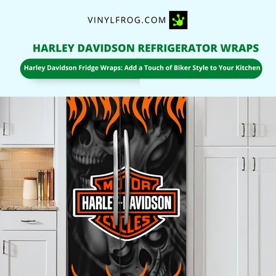 Harley Davidson Refrigerator Wraps