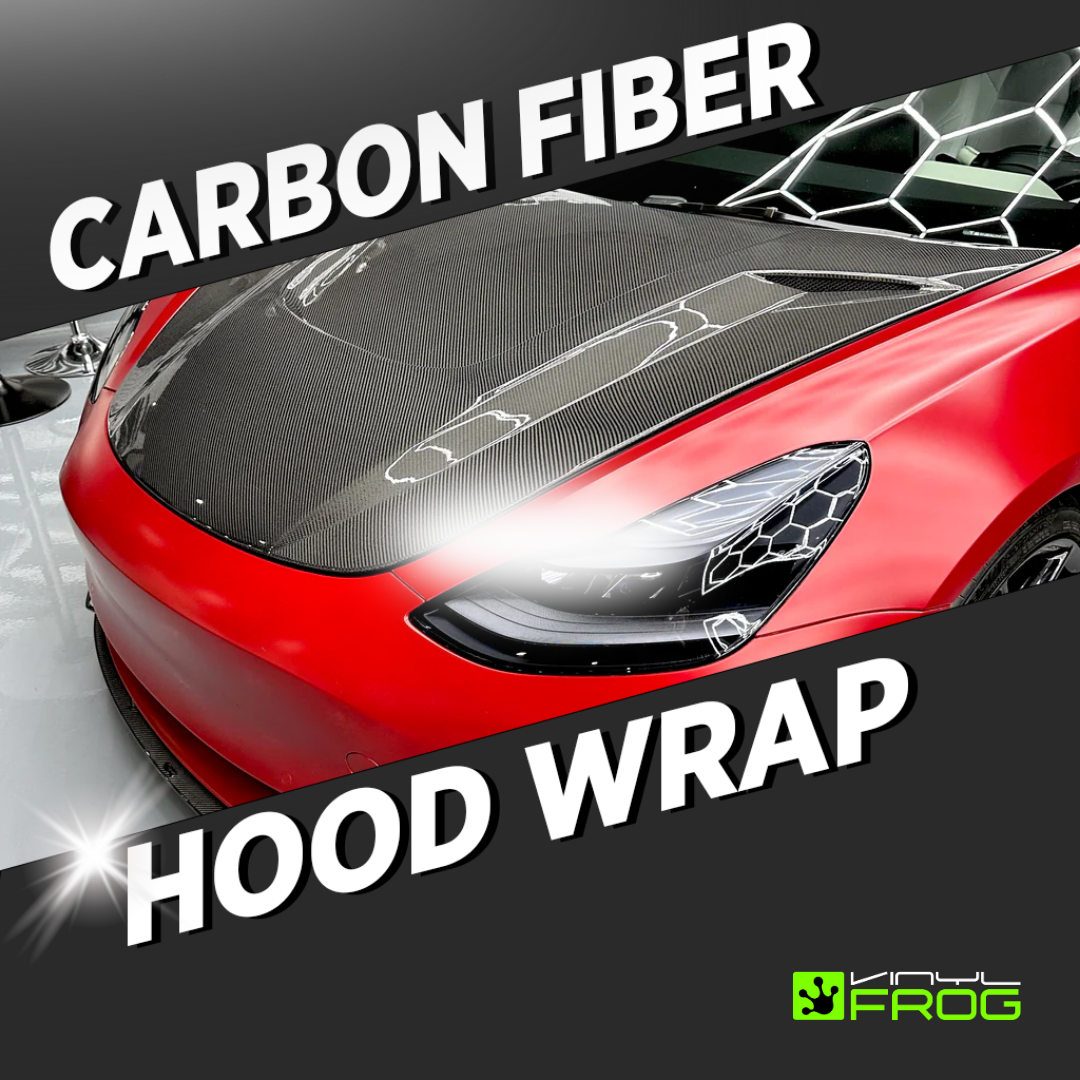 Carbon Fiber Hood Wrap