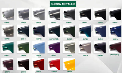 Glossy Metallic Vinyl Wraps