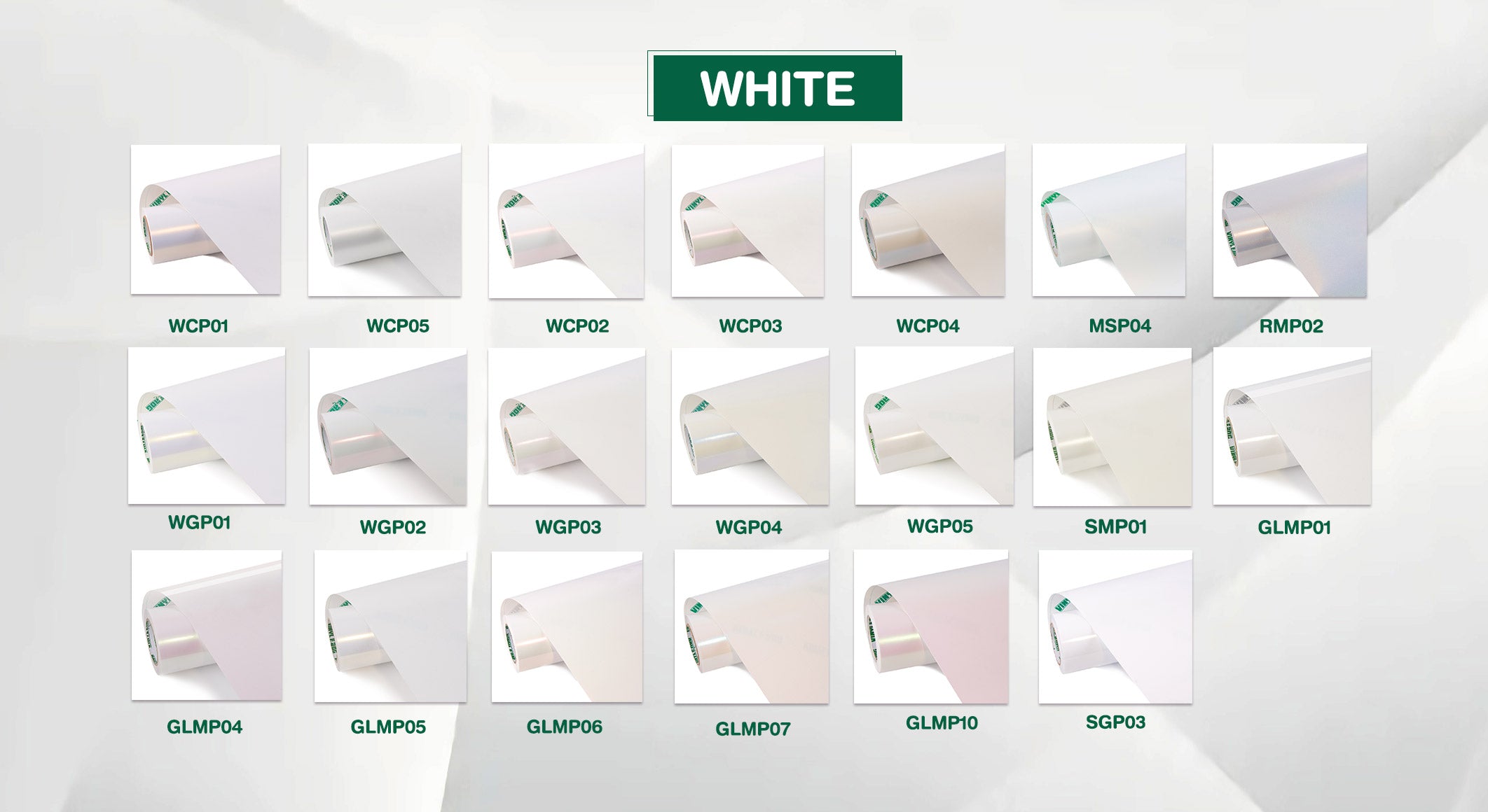White Vinyl Wraps - In All Shades