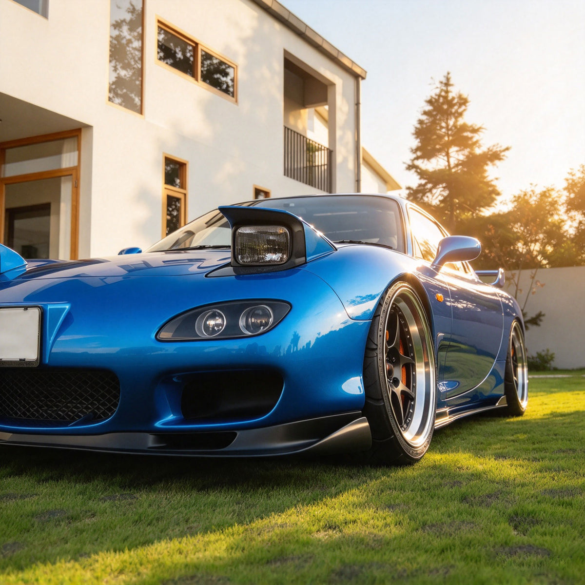 High Glossy Dodger Blue Vinyl Wrap