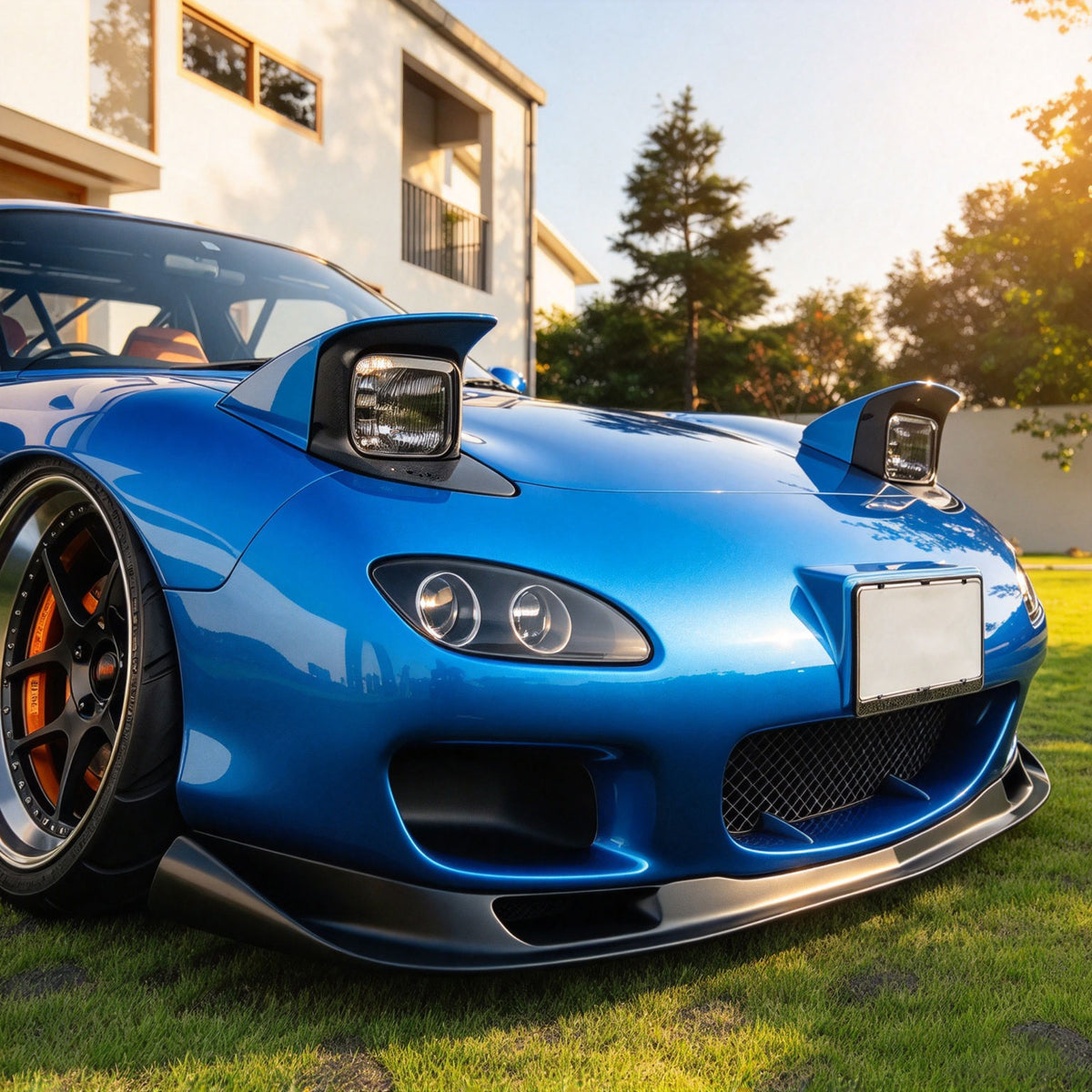 High Glossy Dodger Blue Vinyl Wrap