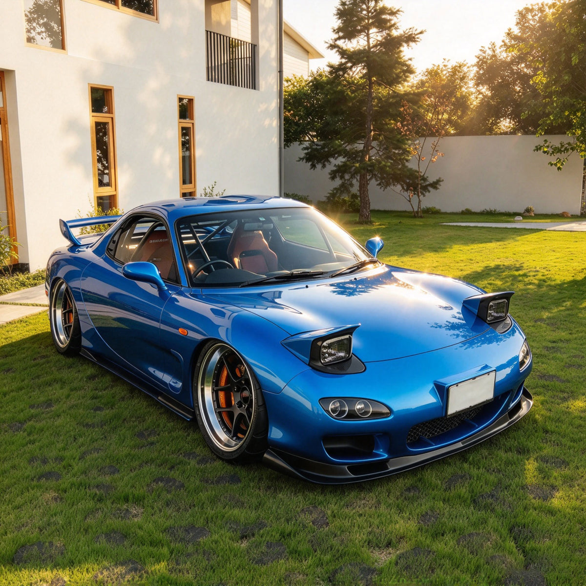 High Glossy Dodger Blue Vinyl Wrap