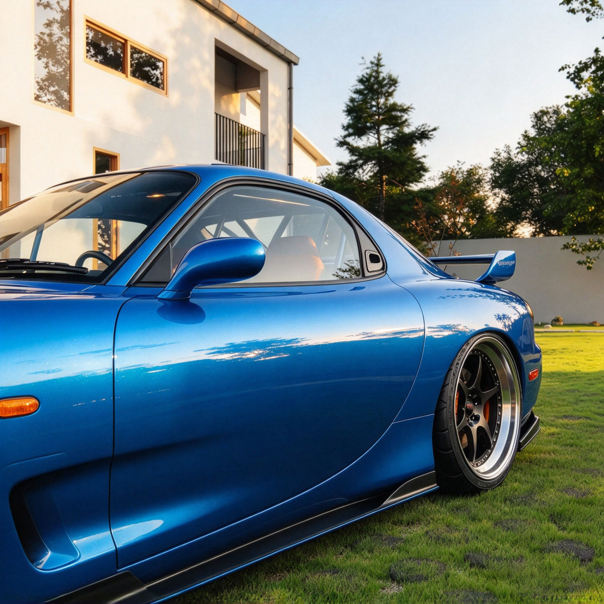 High Glossy Dodger Blue Vinyl Wrap