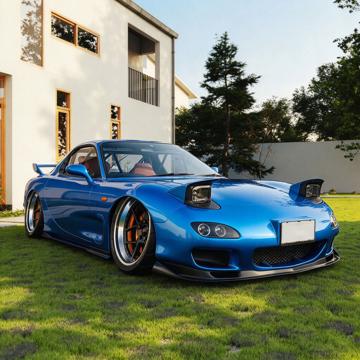 High Glossy Dodger Blue Vinyl Wrap