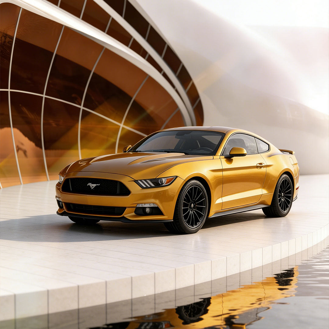 Glossy Metallic Gold Vinyl Wrap