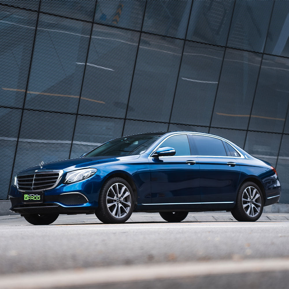 Glossy Metallic Beacon Blue Vinyl Wrap