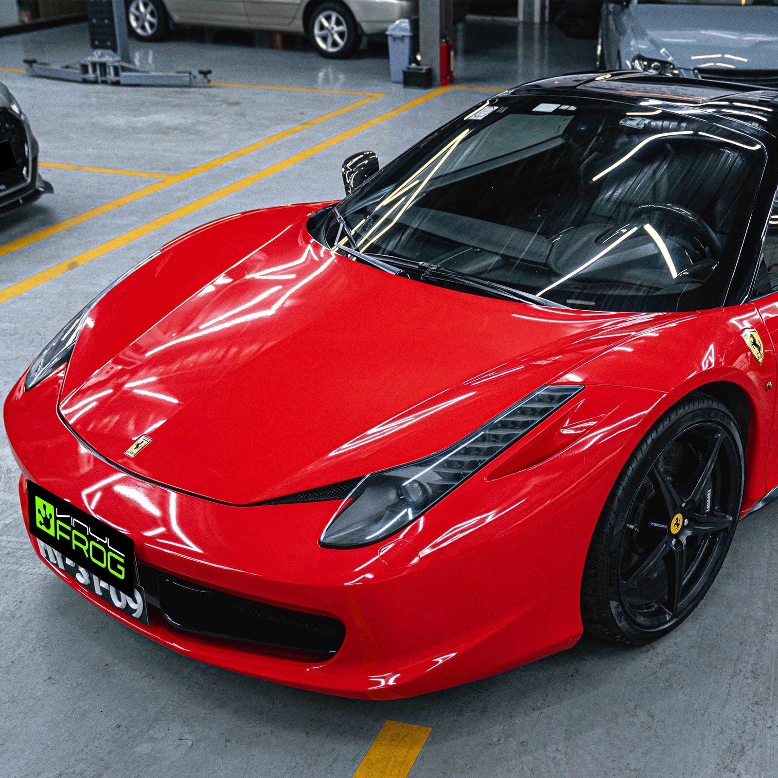 High Glossy Ferrari Red Color PPF (Paint Protection Film)