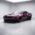 Glossy Metallic Grape Purple Vinyl Wrap side view