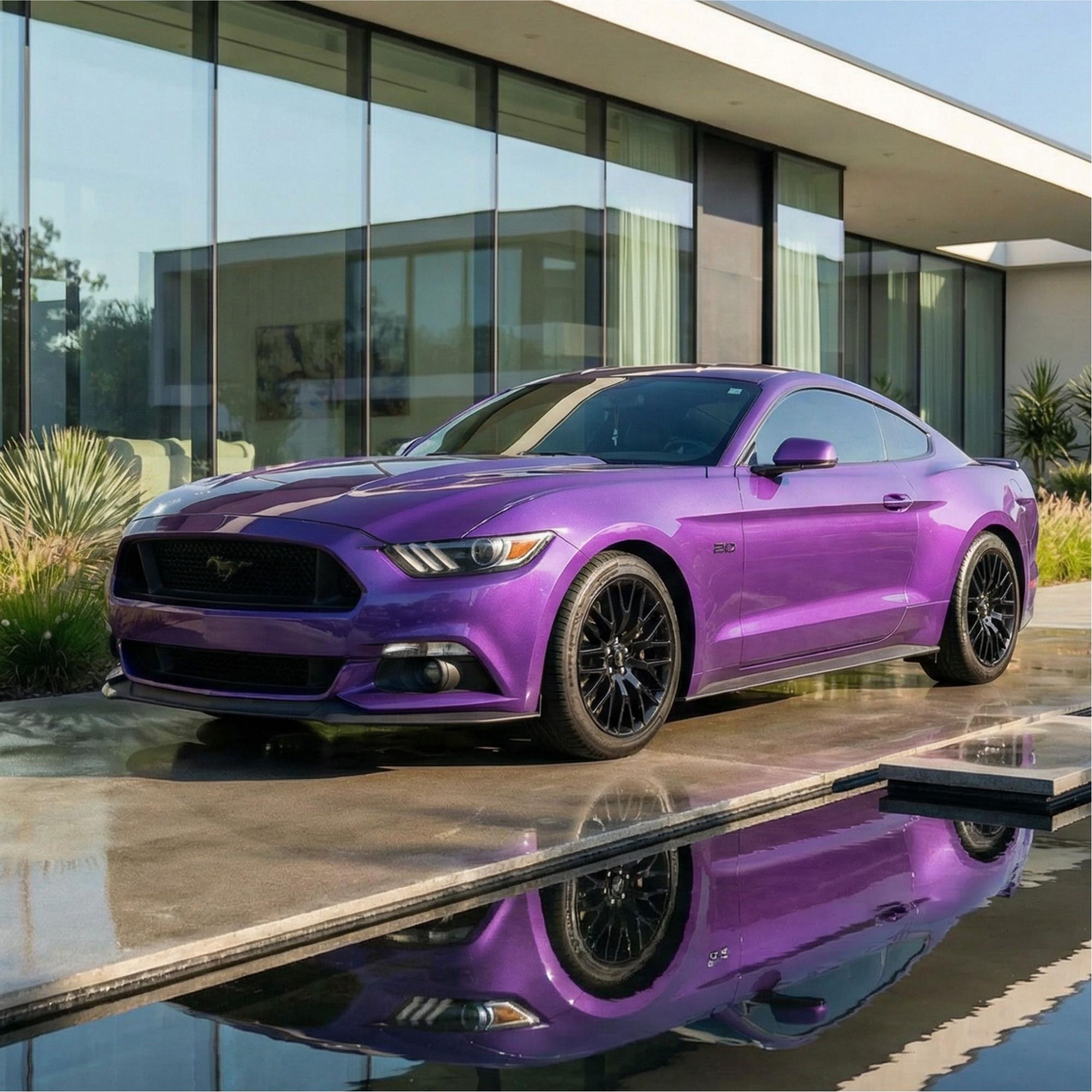 Candy Metallic Neon Purple Vinyl Wrap
