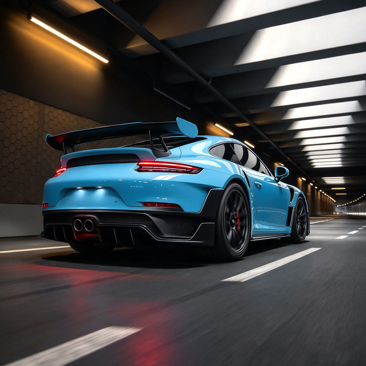 High Glossy Breeze Blue Color PPF (Paint Protection Film)