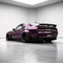 Glossy Metallic Grape Purple Vinyl Wrap back side