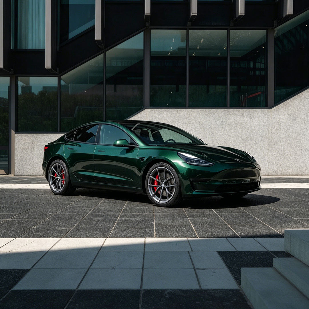 Glossy Metallic Royal Green Color PPF (Wet Application)