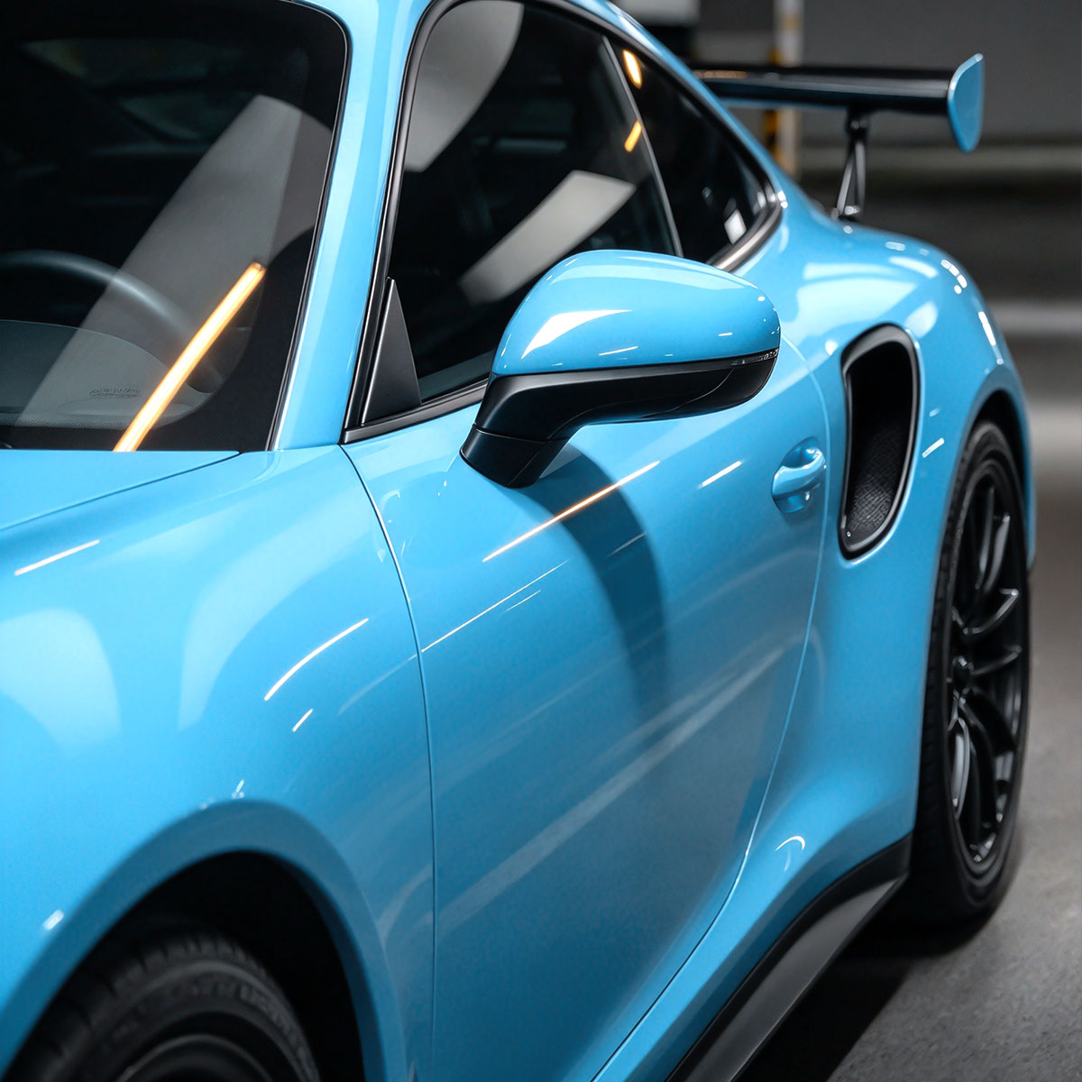 High Glossy Breeze Blue Color PPF (Paint Protection Film)