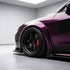 Glossy Metallic Grape Purple Vinyl Wrap tyre view