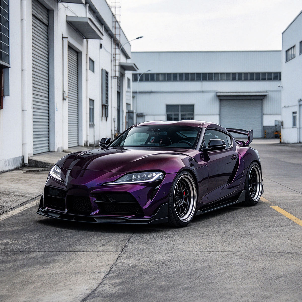 Glossy Metallic Velvet Plum Color PPF (Paint Protection Film)