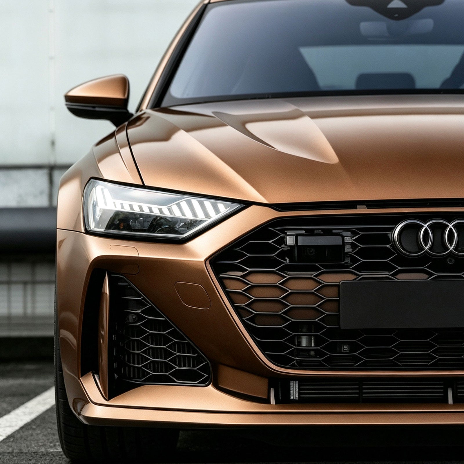 Glossy Metallic Bronze Ember Vinyl Wrap
