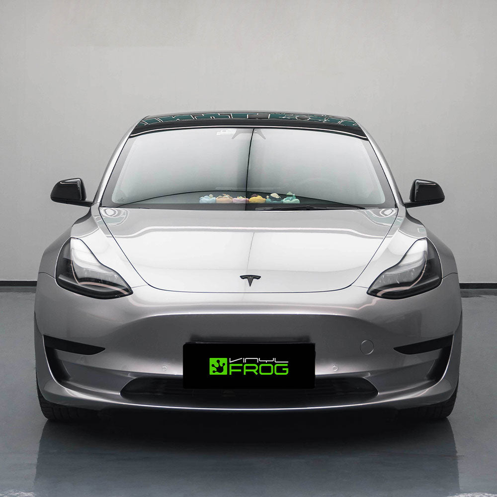 Glossy Metallic Unicorn Silver Vinyl Wrap