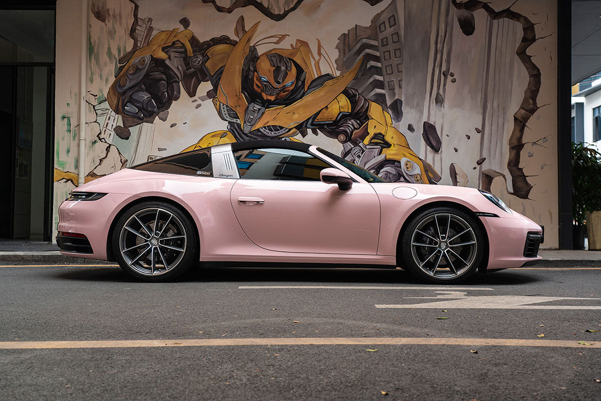 High Glossy Piggy Pink Vinyl Wrap