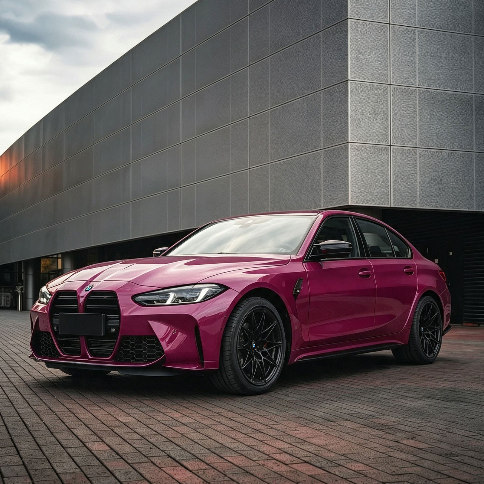 Glossy Metallic Rubellite Purple Color PPF (Paint Protection Film)