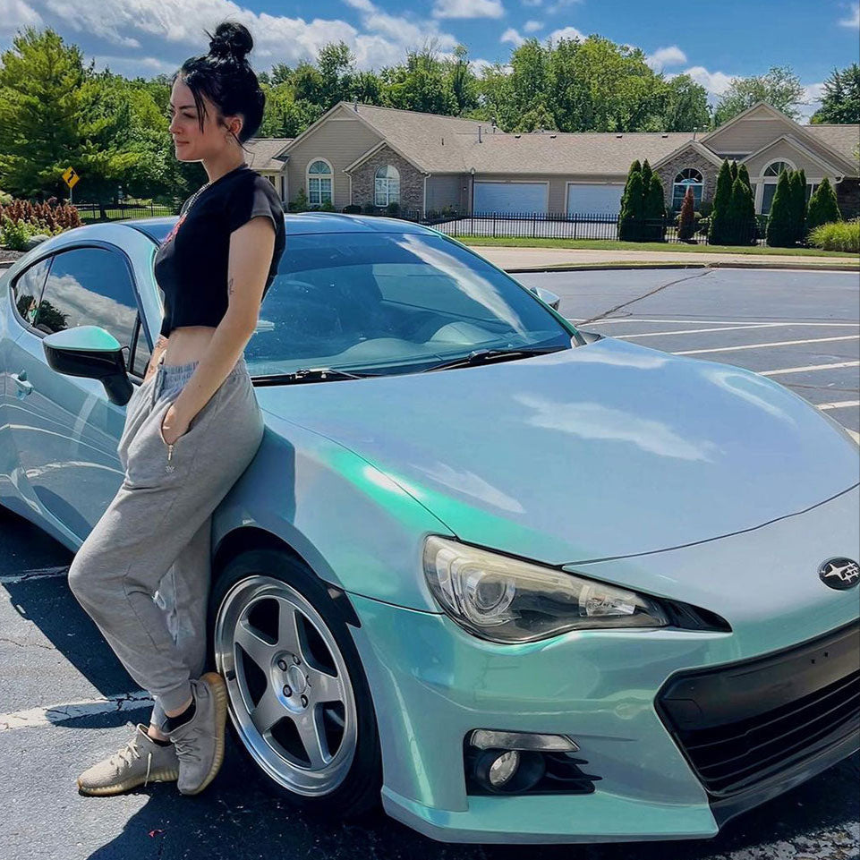 Candy Metallic Magic Gray Green Vinyl Wrap