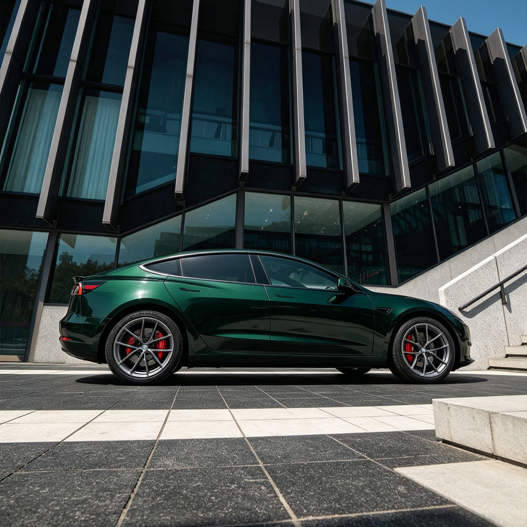 Glossy Metallic Royal Green Color PPF (Wet Application)