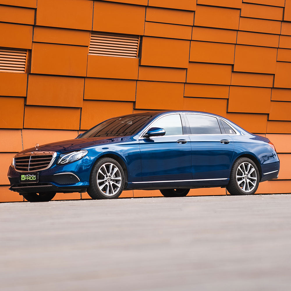 Glossy Metallic Beacon Blue Vinyl Wrap