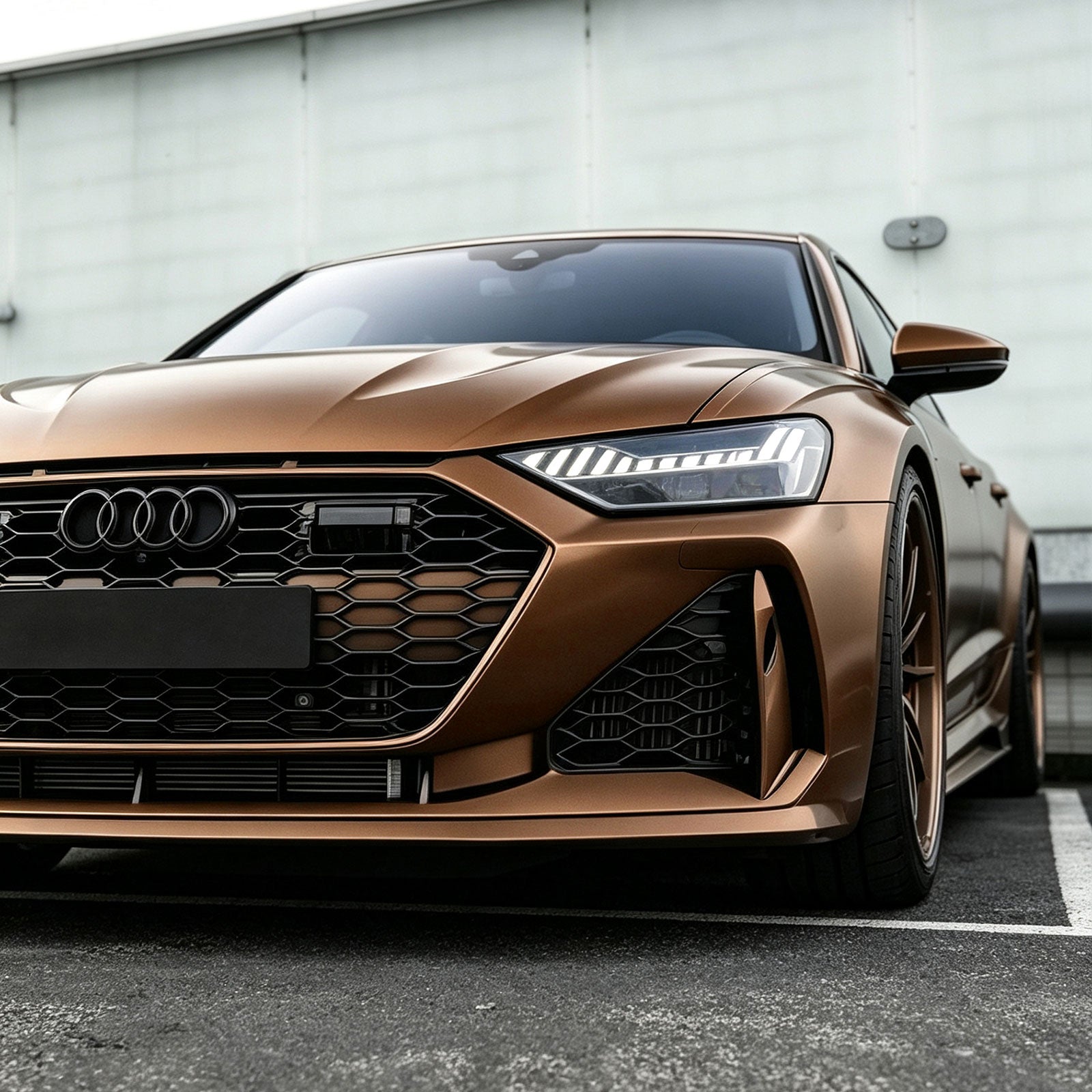 Glossy Metallic Bronze Ember Vinyl Wrap