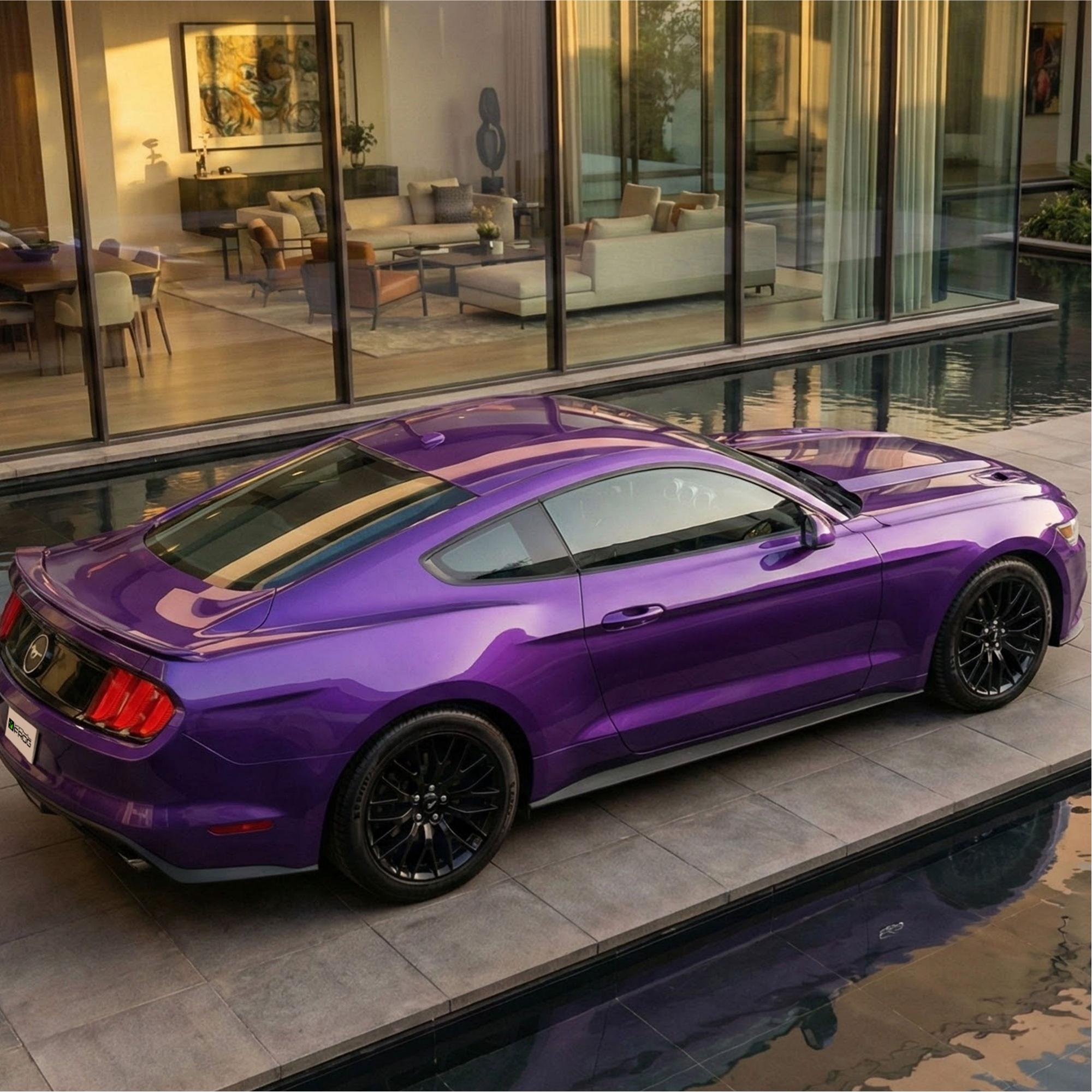 Candy Metallic Neon Purple Vinyl Wrap
