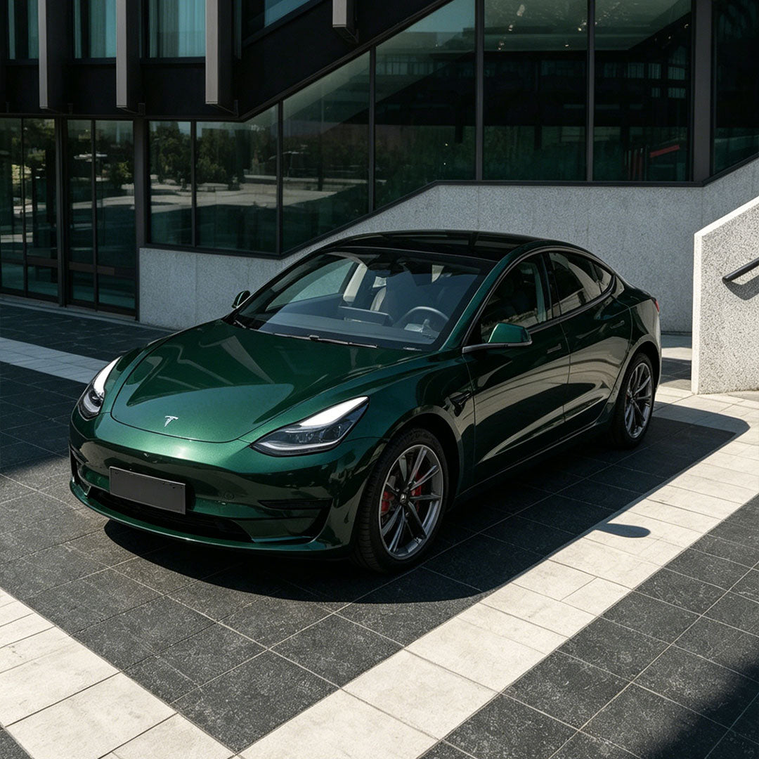Glossy Metallic Royal Green Color PPF (Wet Application)