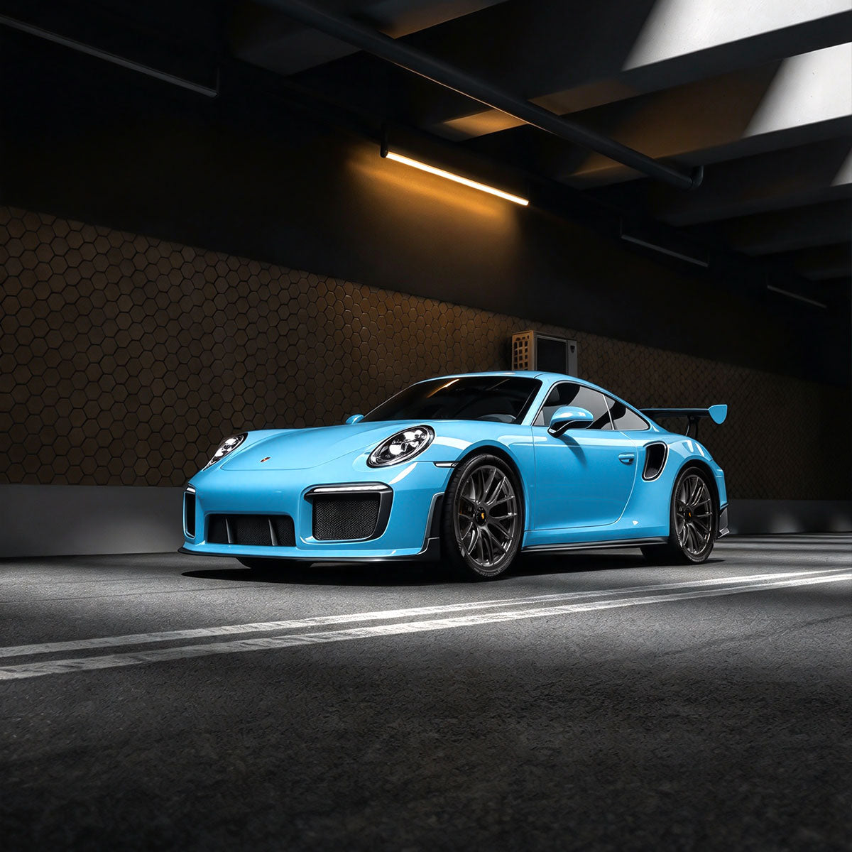 High Glossy Breeze Blue Color PPF (Paint Protection Film)