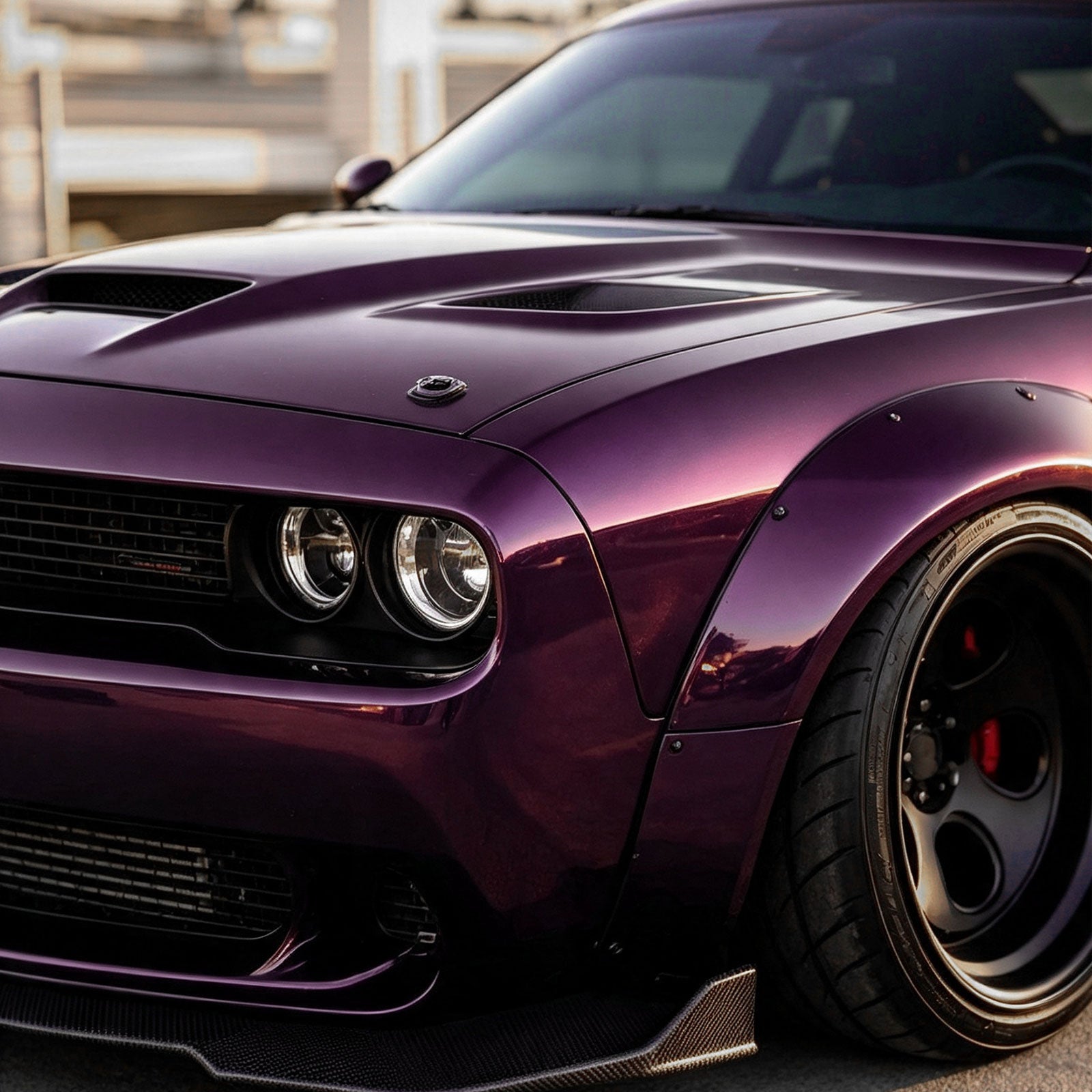Glossy Metallic Berry Blaze Vinyl Wrap