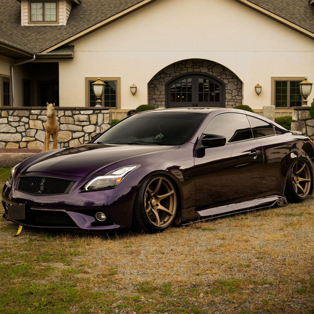 Glossy Metallic Midnight Purple Vinyl Wrap