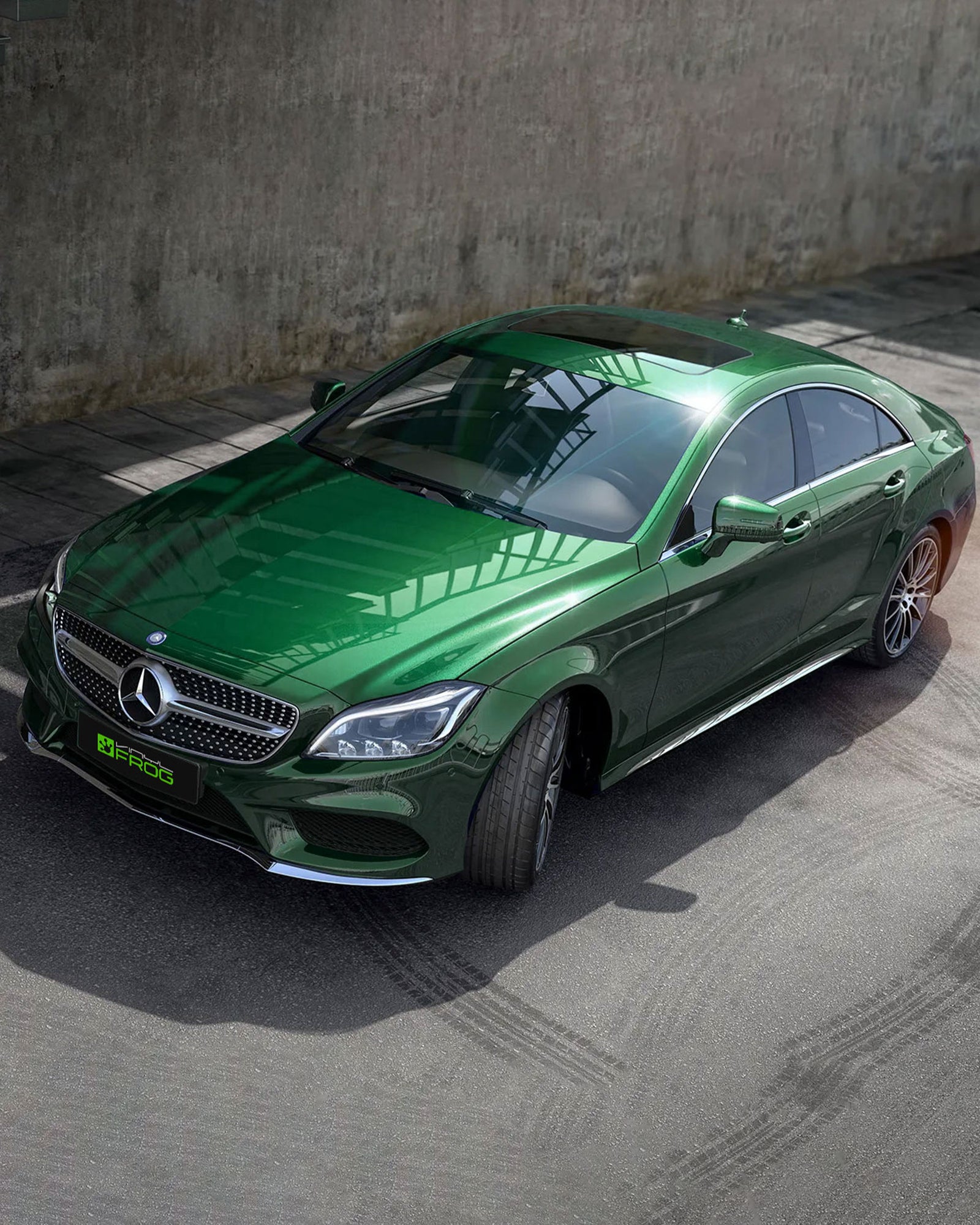 Glossy Metallic Irish Green Color PPF (Paint Protection Film)